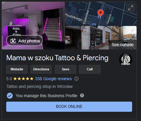 Studio Tatuaży we Wrocławiu - MAMA W SZOKU 2023