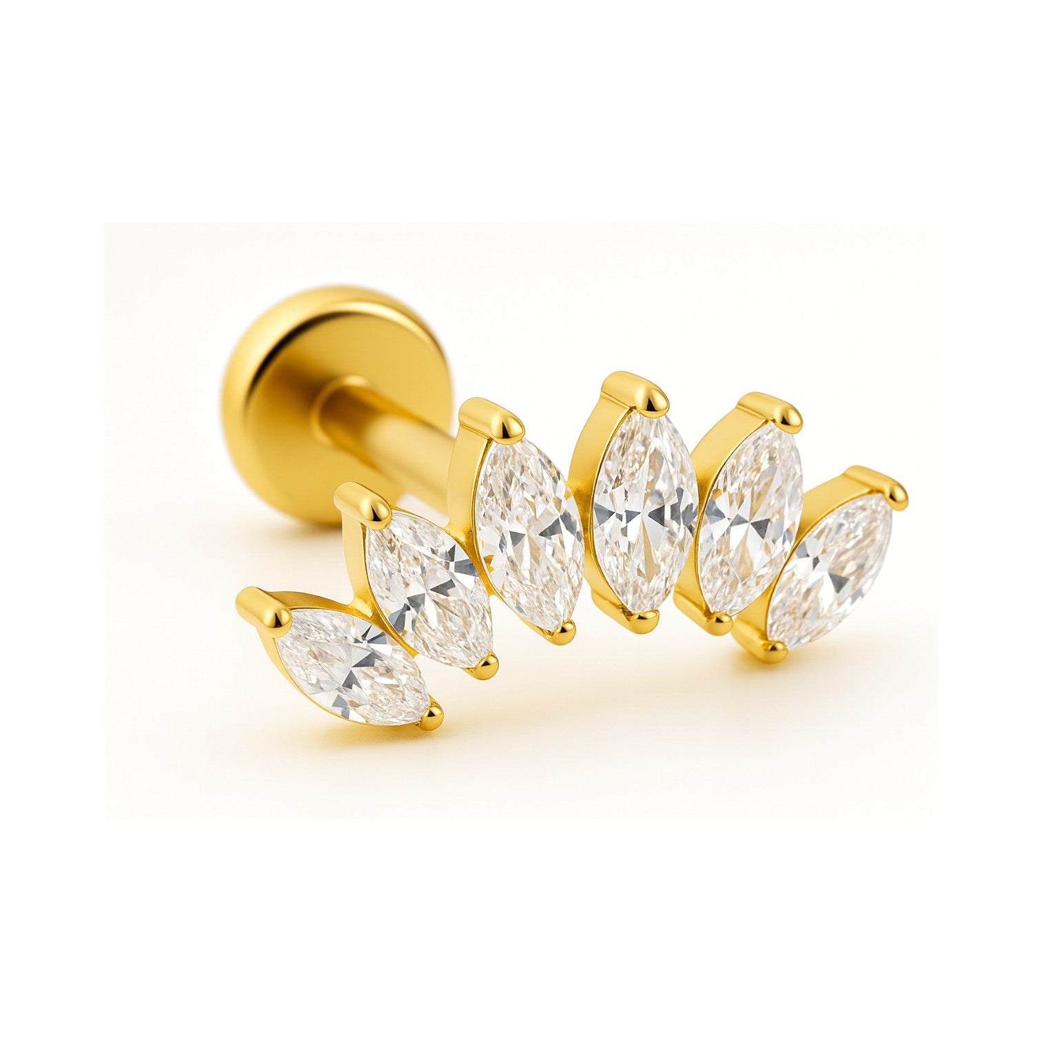 Labret korona z cyrkonii – zdjęcie 2