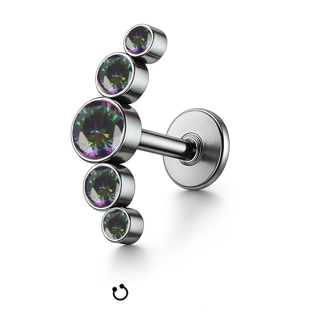 Labret Vega Arc z tytanu – zdjęcie 13