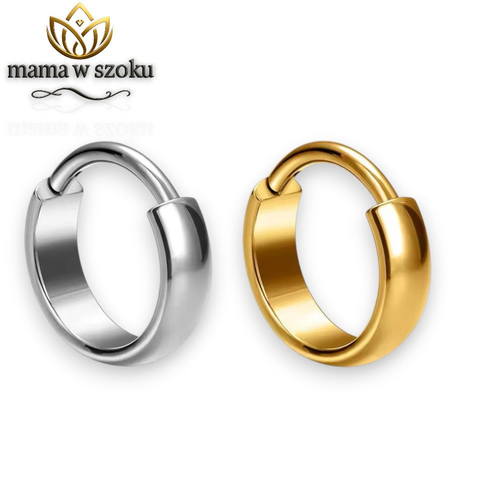 Kolczyk kółko clicker złote srebrne