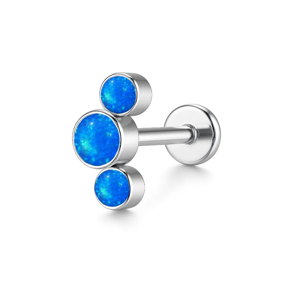 Labret z trzema cyrkoniami z tytanu – zdjęcie 18