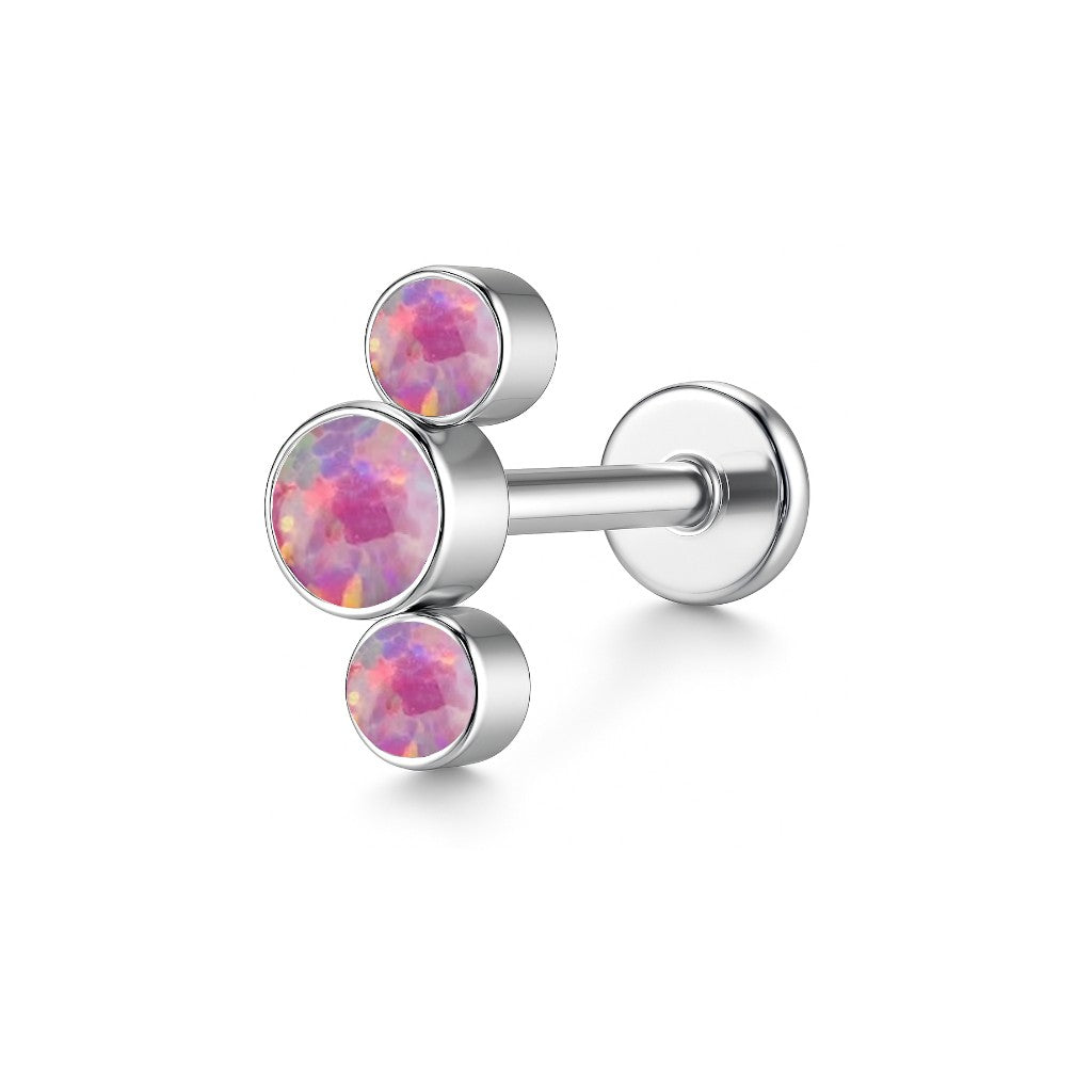 Labret z trzema cyrkoniami z tytanu – zdjęcie 19